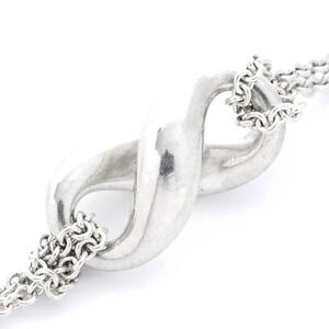 Tiffany Co Infinity Pendant Necklace Silver